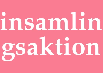 Synonym insamlingsaktion
