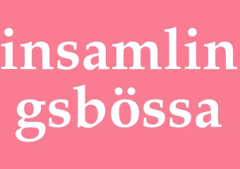 Synonym insamlingsbössa