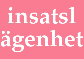 Synonym insatslägenhet