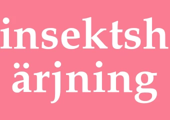 Synonym insektshärjning