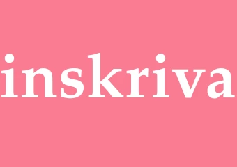 Synonym inskriva