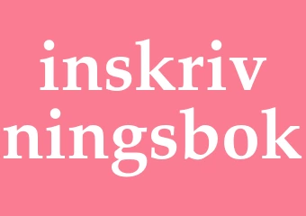 Synonym inskrivningsbok