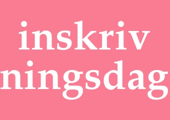 Synonym inskrivningsdag