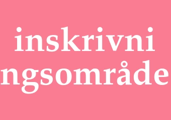 Synonym inskrivningsområde