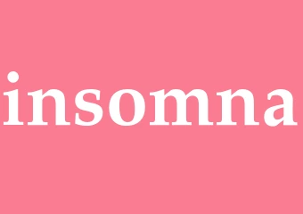 Synonym insomna