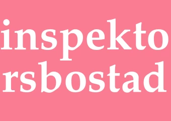 Synonym inspektorsbostad