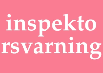 Synonym inspektorsvarning