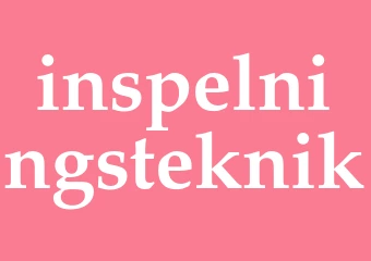 Synonym inspelningsteknik