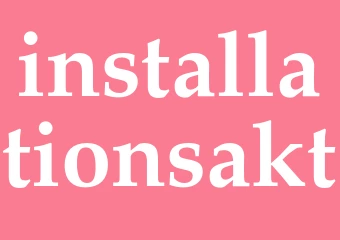 Synonym installationsakt