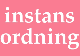 Synonym instansordning