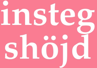 Synonym instegshöjd