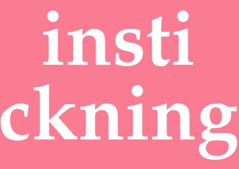 Synonym instickning
