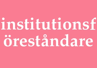 Synonym institutionsföreståndare