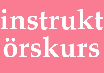 Synonym instruktörskurs