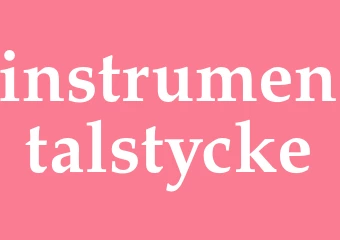 Synonym instrumentalstycke