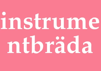 Synonym instrumentbräda