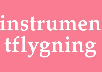 Synonym instrumentflygning