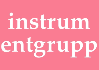 Synonym instrumentgrupp
