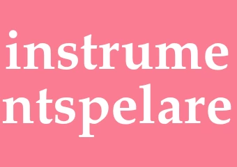 Synonym instrumentspelare