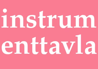Synonym instrumenttavla