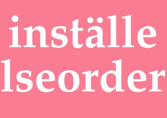 Synonym inställelseorder