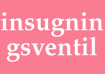 Synonym insugningsventil