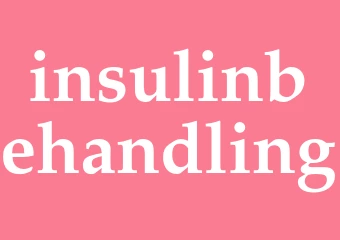 Synonym insulinbehandling