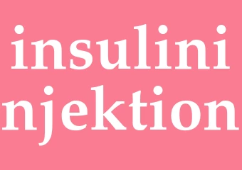 Synonym insulininjektion