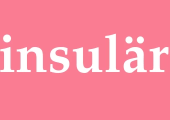 Synonym insulär