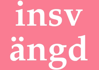 Synonym insvängd