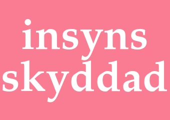Synonym insynsskyddad