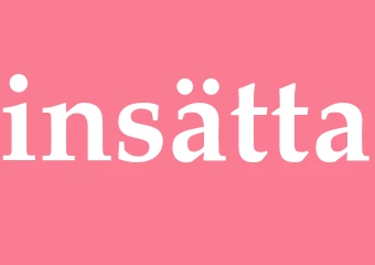 Synonym insätta