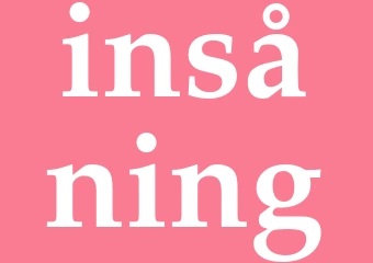 Synonym insåning