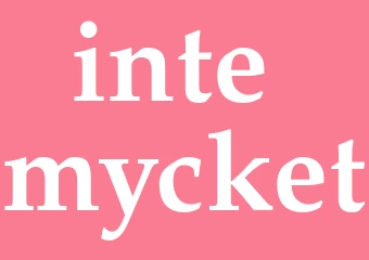 Synonym inte mycket