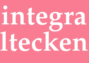 Synonym integraltecken