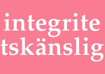 Synonym integritetskänslig