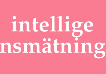 Synonym intelligensmätning