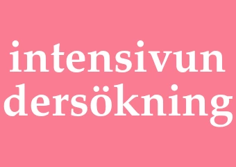 Synonym intensivundersökning