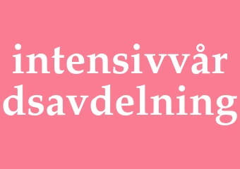 Synonym intensivvårdsavdelning