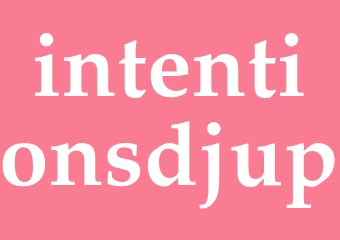 Synonym intentionsdjup
