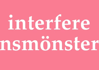Synonym interferensmönster