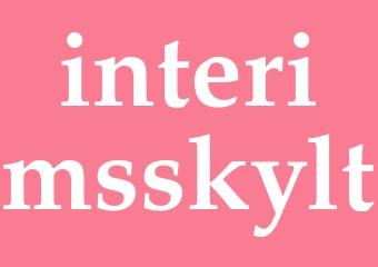Synonym interimsskylt