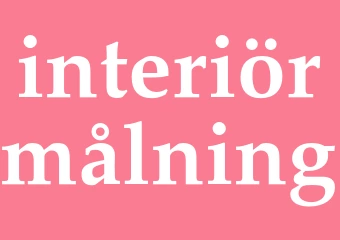 Synonym interiörmålning