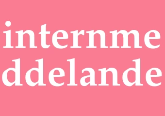 Synonym internmeddelande