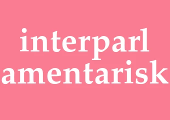Synonym interparlamentarisk