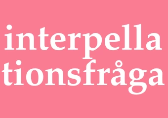Synonym interpellationsfråga