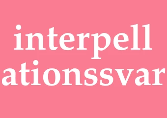 Synonym interpellationssvar