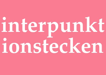 Synonym interpunktionstecken