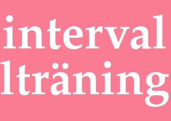Synonym intervallträning