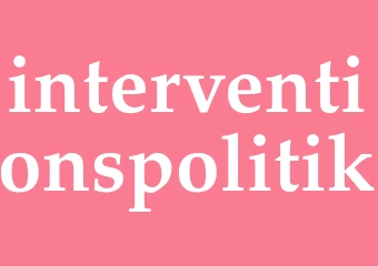 Synonym interventionspolitik